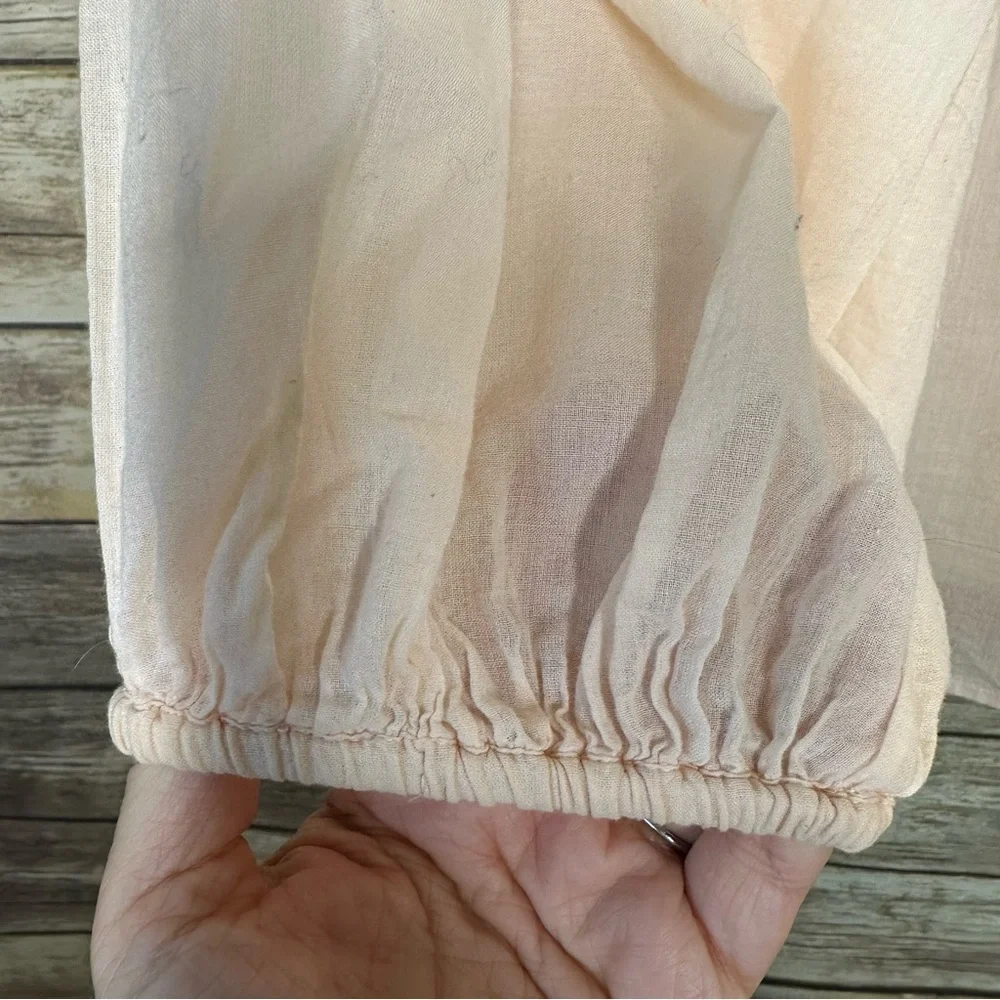 Spell and The Gypsy Collective Peach Honey Long Sleeve Boho Tassel Blouse XL - Picture 9 of 12